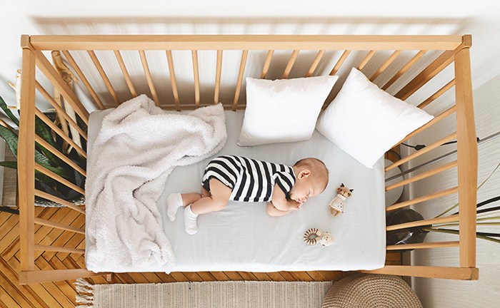 baby in cot